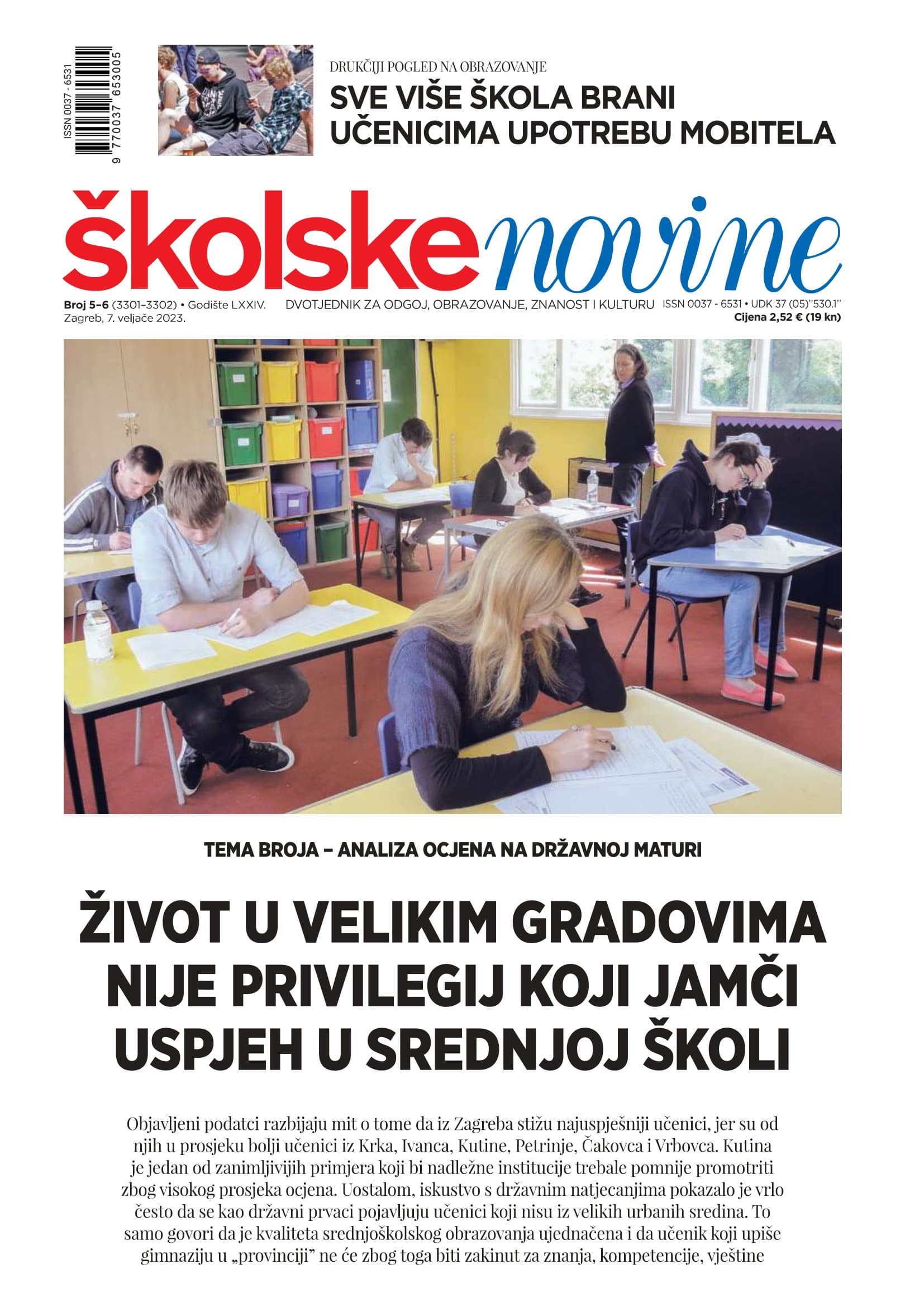 Život u velikim gradovima nije privilegij koji jamči uspjeh u srednjoj školi