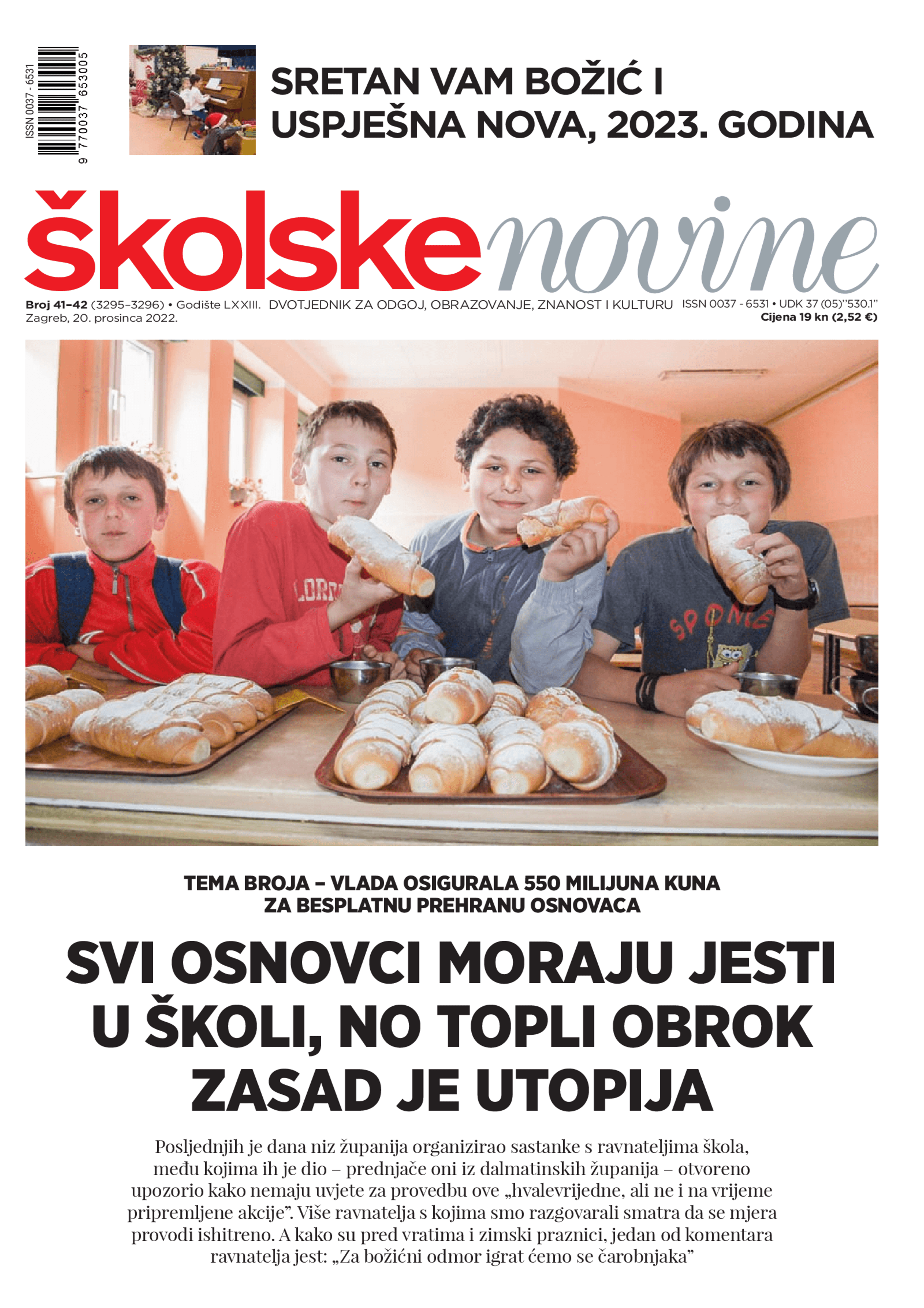 Svi osnovci moraju jesti u školi, no topli obrok zasad je utopija